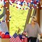 4 Pack 26.3 Feet 4th of July Pom Pom Garland Decorations, Red White Blue 30 Balls Independence Day Felt Ball Garland Patriotic Hanging Supplies for Memorial Day Labor Day Party Home Decor